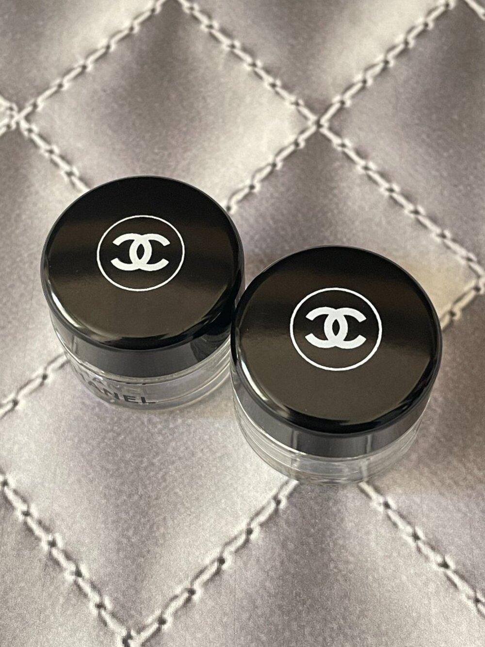CHANEL Glass Jar Mini Travel Size with Spatula x 2 MINT